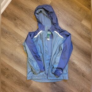 L.L. Bean Kids Two-Tone Blue Raincoat